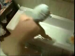 My good mum caught masturbating in bathtub tube by hidden webcam