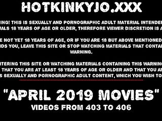 APRIL 2019 News at HOTKINKYJO site extreme assfuck prolapse, dildos & fisting
