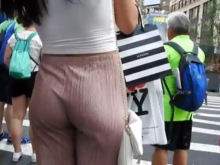 following beautiful butt in wonderful pants  voyeur candid ass