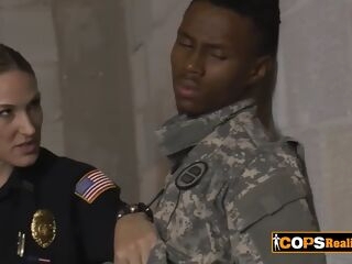 they just want to fuck his dark-hued of the day, addicted to interracial sex busty female cops